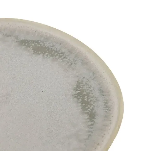 4-Pack Side Plates Pebble Glaze - Grey, Ceramic