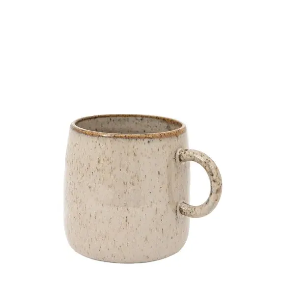 4-Pack Speckle Glaze Mugs - Oatmeal, Ceramic