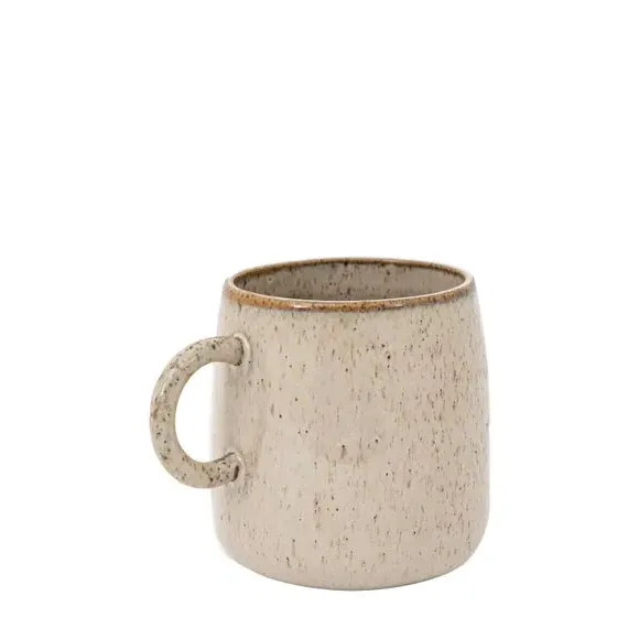 4-Pack Speckle Glaze Mugs - Oatmeal, Ceramic