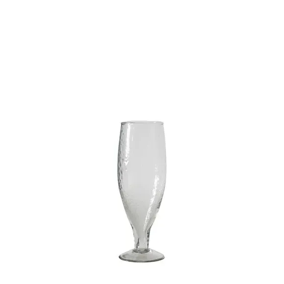4-Pack Wine Glasses with Hammered Detail - Clear image