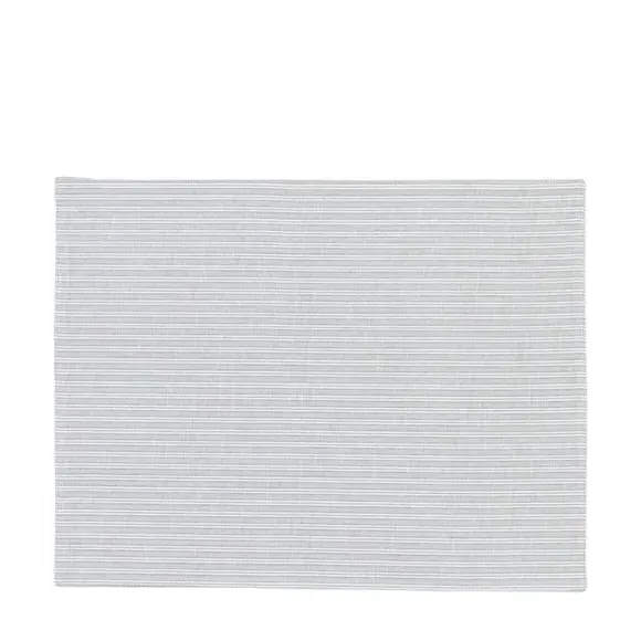 4-Pack Woven Striped Placemats - Grey