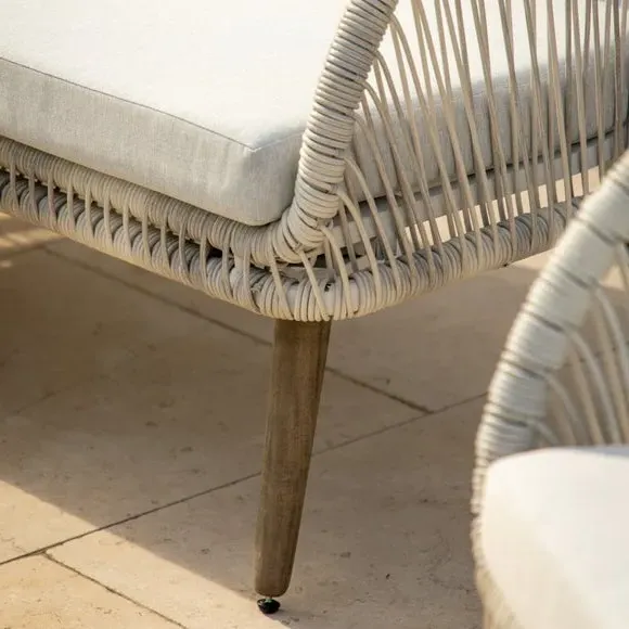 4-Piece Lounge Set with Coffee Table - Natural