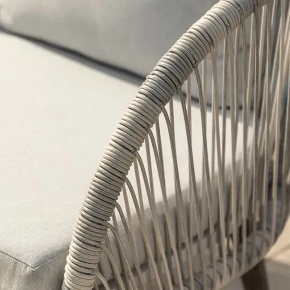 4-Piece Lounge Set with Coffee Table - Natural