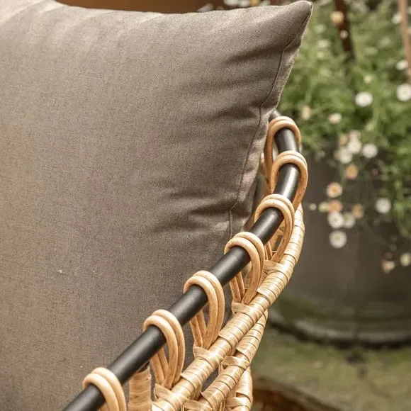 4-Piece Lounge Set with Table - Grey, Acacia