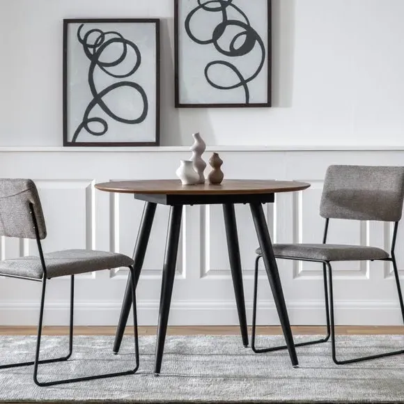 4-Seater Round Dining Table - Natural, Oak image