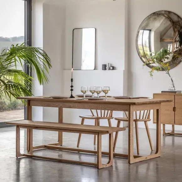6-8 Seater Extendable Dining Table - Natural, Oak image