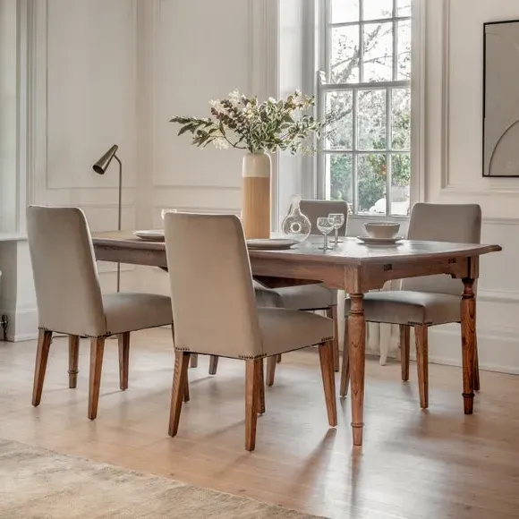 6-8 Seater Extendable Dining Table - Natural, Wood image