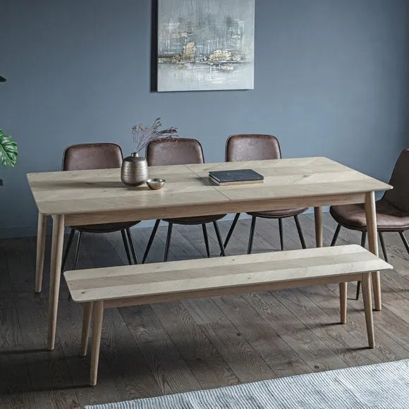 6-8 Seater Extendable Dining Table - Oak image