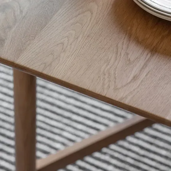 6-Seater Dining Table - Oak, Solid Wood