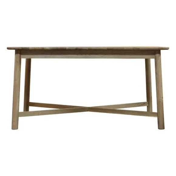6-Seater Dining Table - Oak, Solid Wood