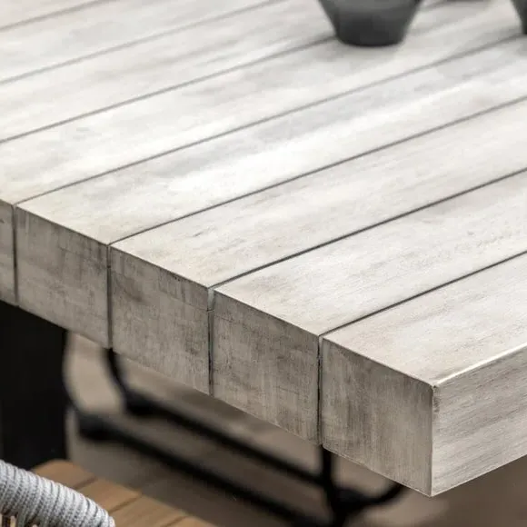 6-Seater Outdoor Dining Table - Grey