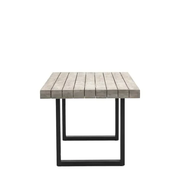 6-Seater Outdoor Dining Table - Grey