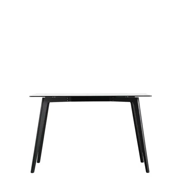 6-Seater Rectangular Dining Table - Black, Oak