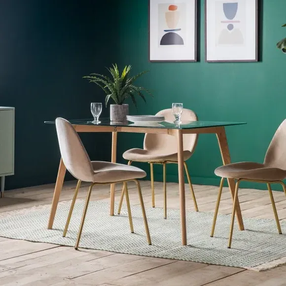 6-Seater Rectangular Dining Table - Natural, Oak