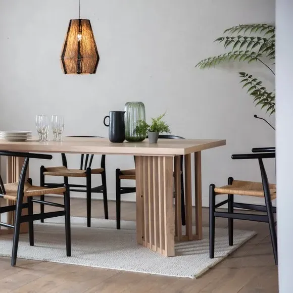 8-Seater Rectangular Dining Table - Natural, Oak image