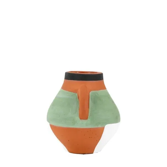 Abstract Vase - Terracotta, Ceramic