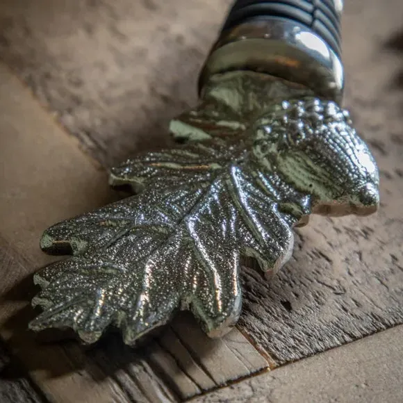 Acorn Bottle Stopper - Silver, Nickel