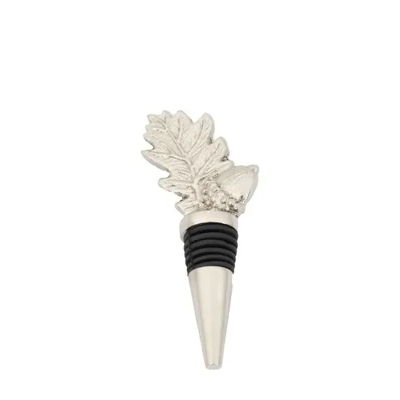 Acorn Bottle Stopper - Silver, Nickel image