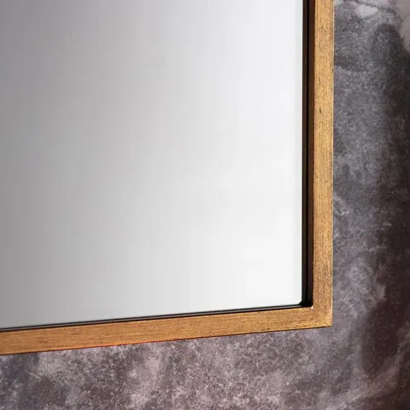 Arch Full Length Leaner Mirror - Gold, Metal