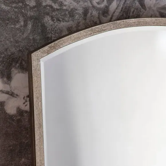 Arch Full Length Leaner Mirror - Silver, Metal