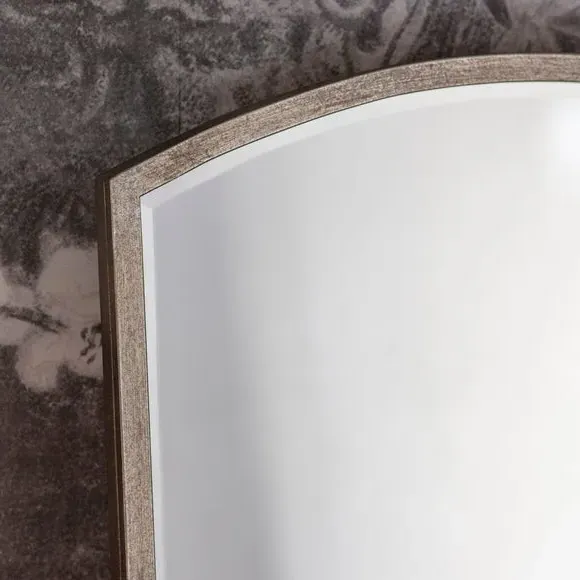 Arch Full Length Leaner Mirror - Silver, Metal