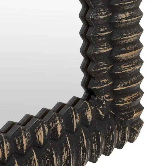 Arched Full Length Leaner Mirror - Black