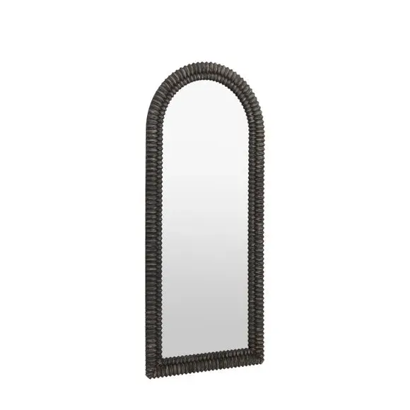 Arched Full Length Leaner Mirror - Black