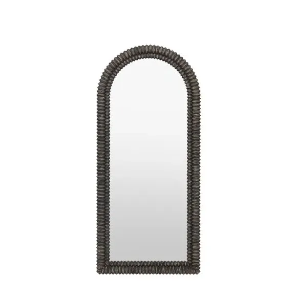 Arched Full Length Leaner Mirror - Black