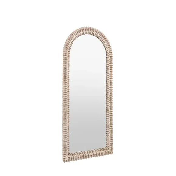 Arched Full Length Leaner Mirror - Cream