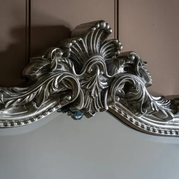 Arched Full Length Leaner Mirror - Silver, Wood