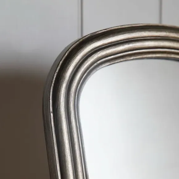 Arched Full Length Standing Mirror - Brass
