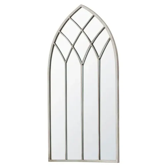 Arched Full Length Wall Mirror - Cream, Metal