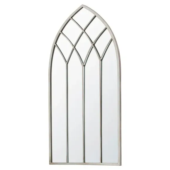 Arched Full Length Wall Mirror - Cream, Metal