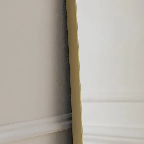 Arched Full Length Wall Mirror - Gold, Metal