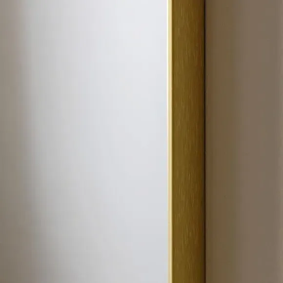 Arched Overmantel Wall Mirror - Gold