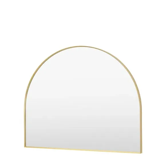 Arched Overmantel Wall Mirror - Gold