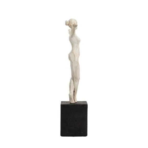 Ballerina Ornament in Pirouette Pose - Black