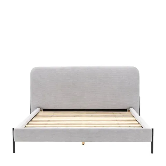 Bed Frame with Rounded Headboard - Natural, Wood image