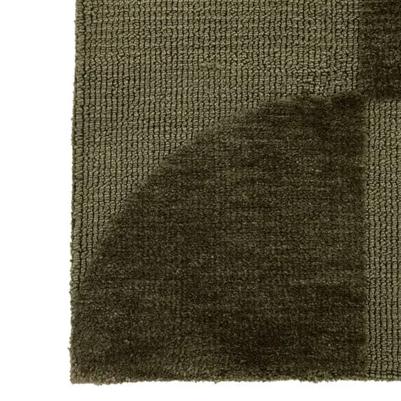 Block Pattern Area Rug - Green