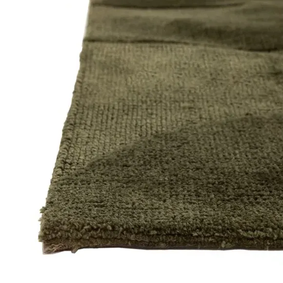 Block Pattern Area Rug - Green