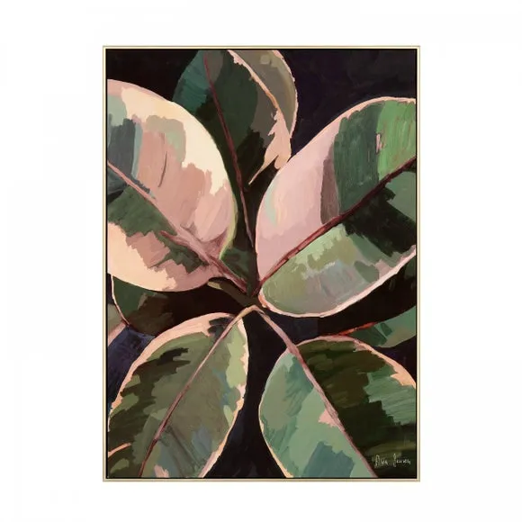 Botanical Framed Canvas Print - Gold Frame