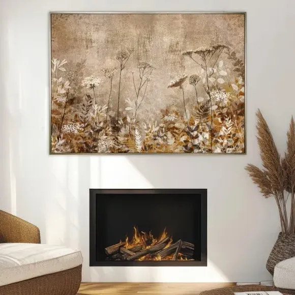 Botanical Framed Canvas Print - Natural image