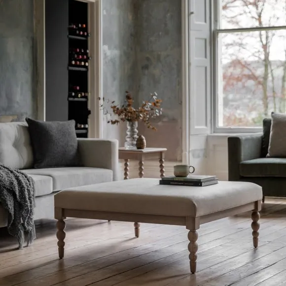 Coffee Table with Bobbin Legs - Natural, Oak image