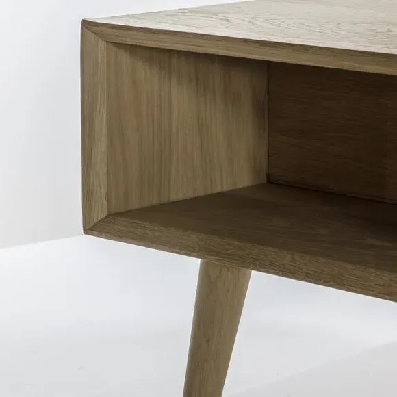 Coffee Table with Chevron Design - Natural, Oak