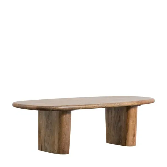 Coffee Table with Curved Frame - Natural, Mango Wood