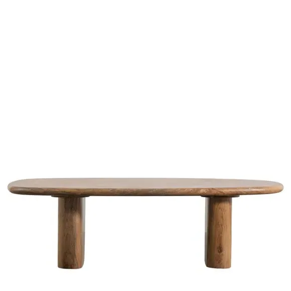 Coffee Table with Curved Frame - Natural, Mango Wood