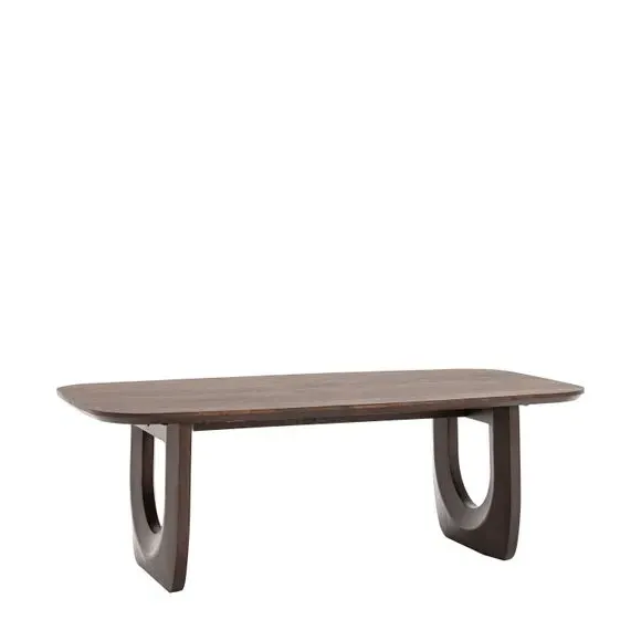 Coffee Table with U-Shaped Legs - Brown, Mango Wood