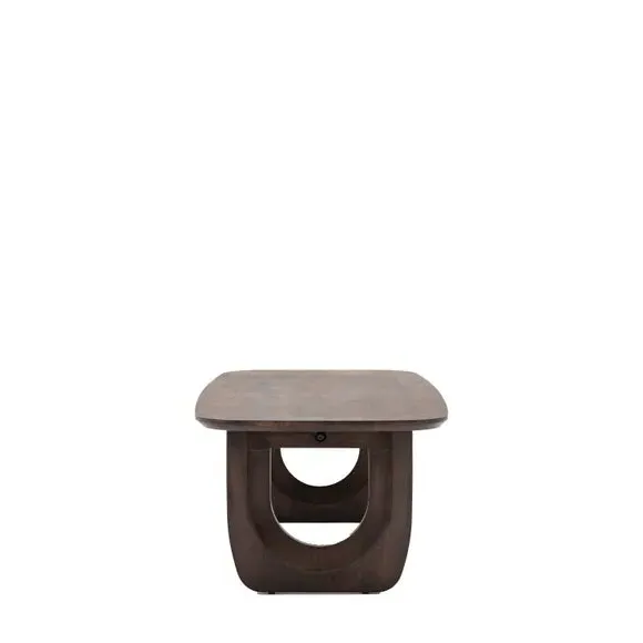 Coffee Table with U-Shaped Legs - Brown, Mango Wood