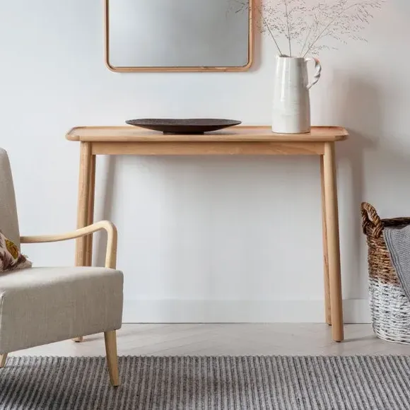 Console Table with Dovetail Joints - Oak image