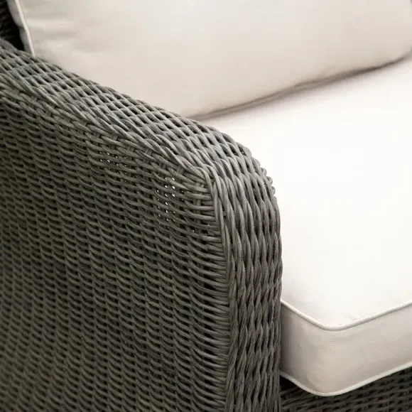 Corner Outdoor Lounge Set - Grey, Rattan